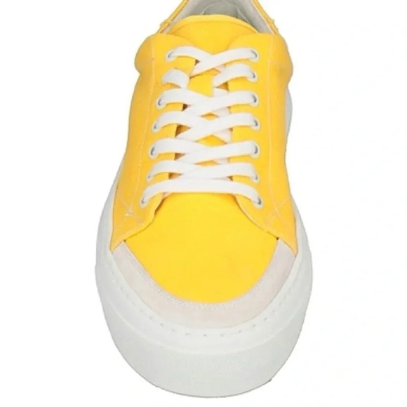 John Elliott Mens Haze Low Canvas In Canary Italian Made EU 41 US 8 - Picture 8 of 14